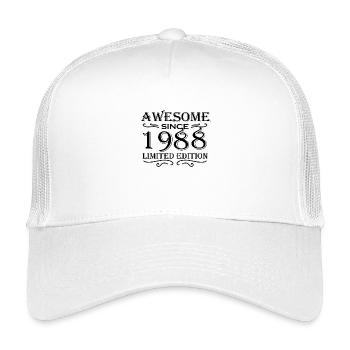 1988 - Born 1988 - Kids’ Trucker Cap - white - Front