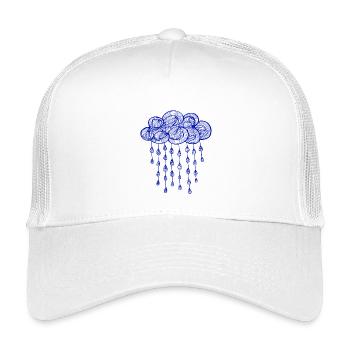 Regen, Jahreszeit, Regen, Wasserkreislauf - Kinder Trucker-Cap - Weiß - Vorne