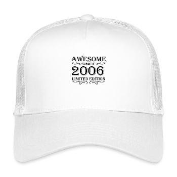 2006 - Jahrgang - Kinder Trucker-Cap - Weiß - Vorne