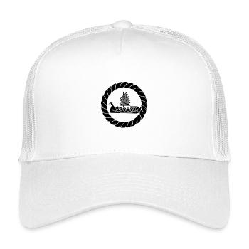 Wikingerschiff Symbol Freiheit auf See und Land - Kinder Trucker-Cap - Weiß - Vorne