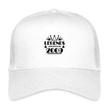 2009 - Jahrgang 2009 - Kinder Trucker-Cap - Weiß - Vorne