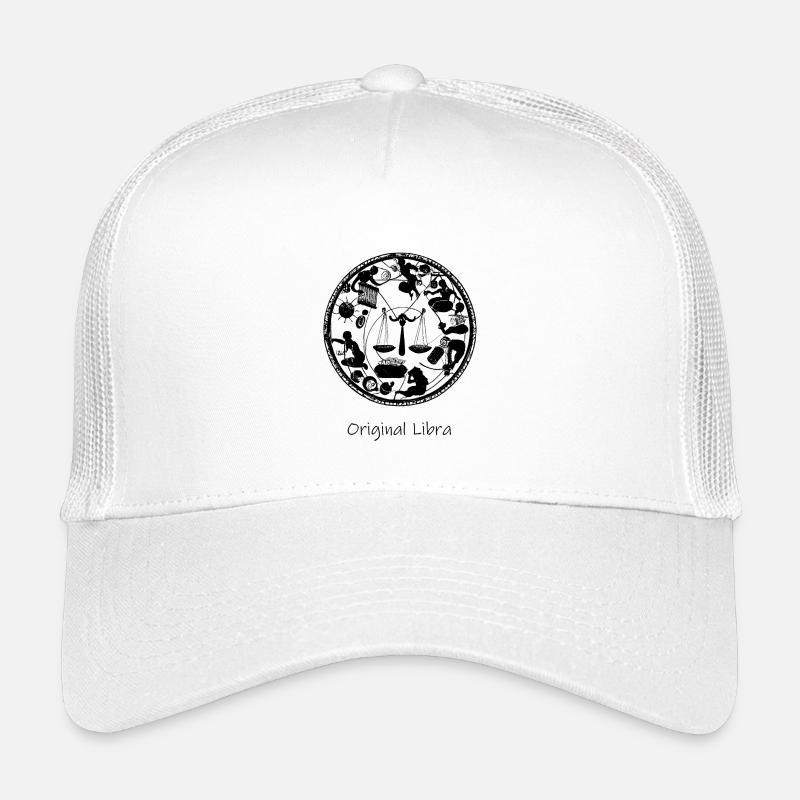 Sternzeichen Waage 001 schwarz Kinder Trucker-Cap