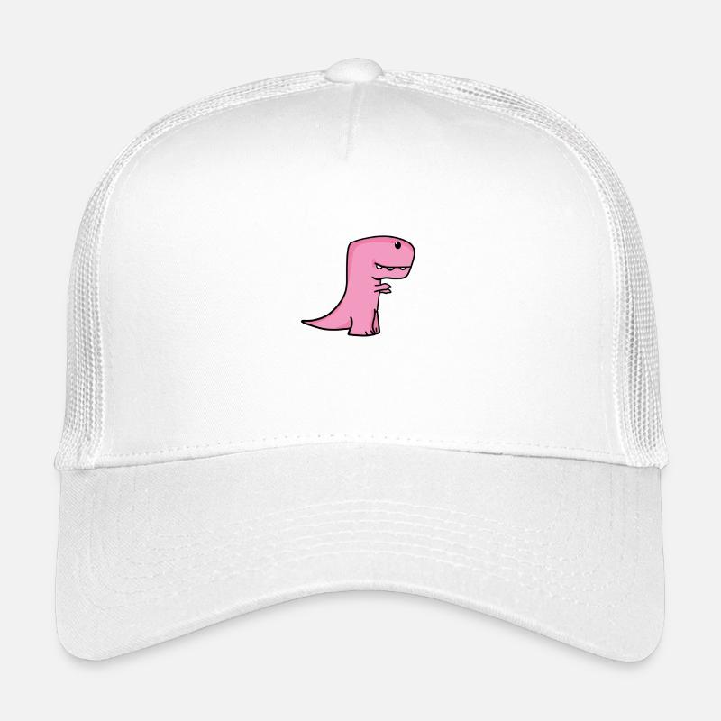 Dino Dinosaurier Rosa Pink Kinder Trucker-Cap