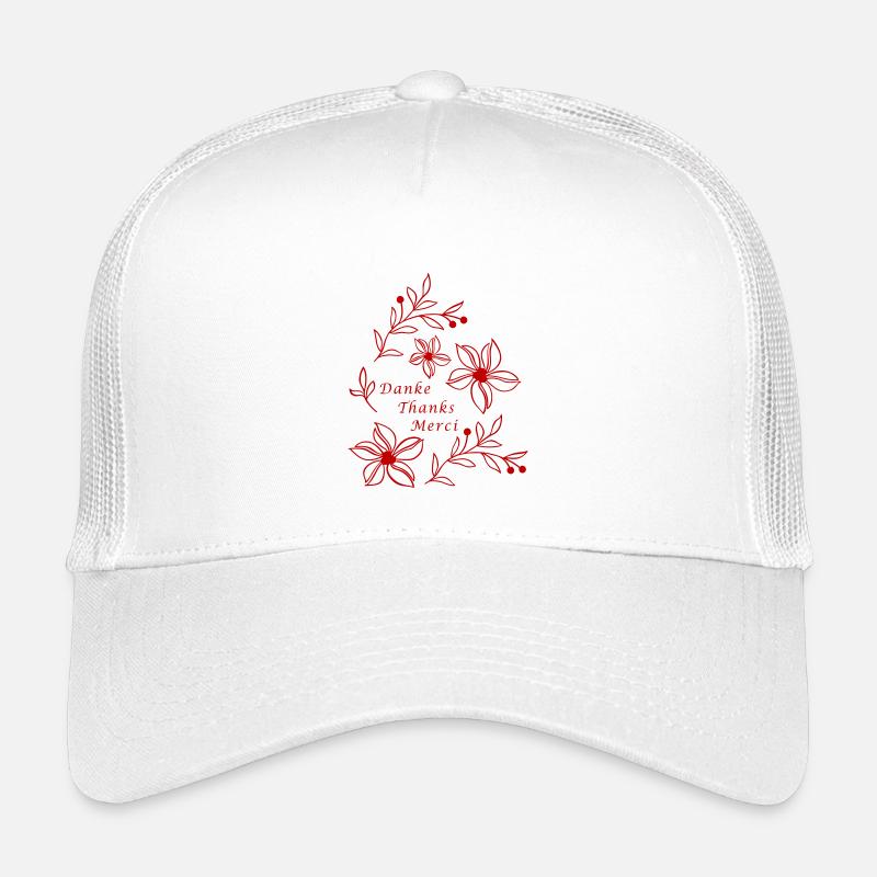danke thanks merci - Kinder Trucker-Cap - Weiß