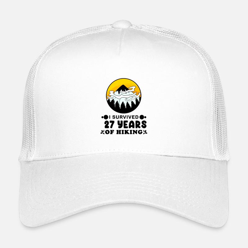 27ème anniversaire randonneur 27 ans sommet montagnes Casquette trucker enfant