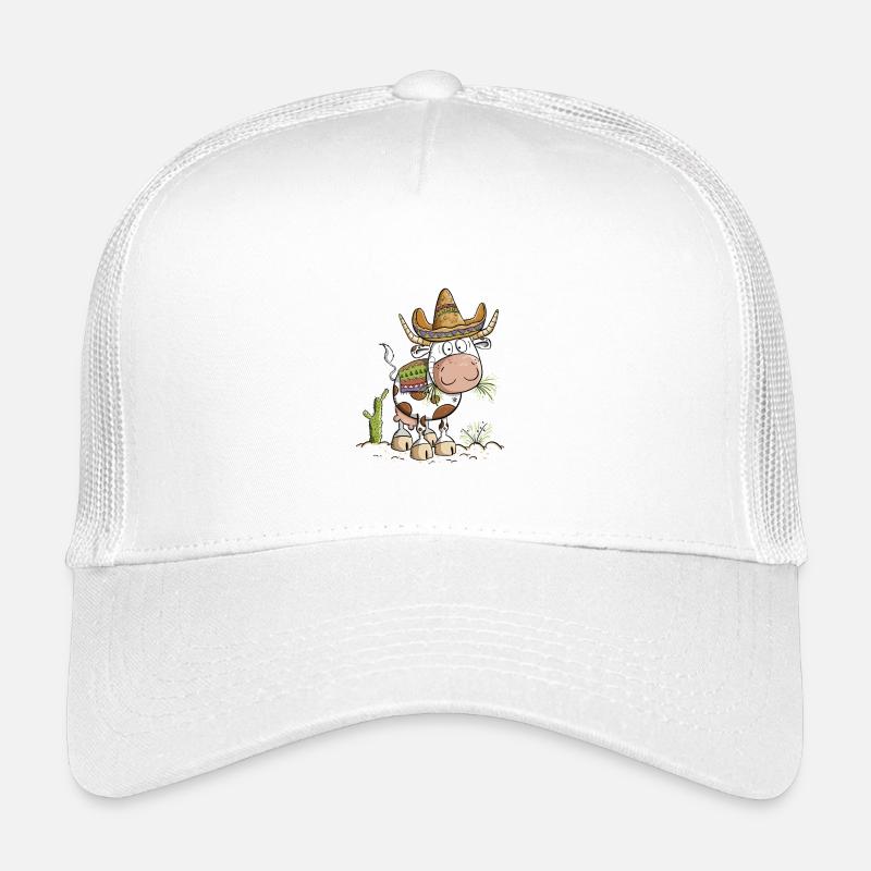Mexico Kuh Cartoon Kinder Trucker-Cap