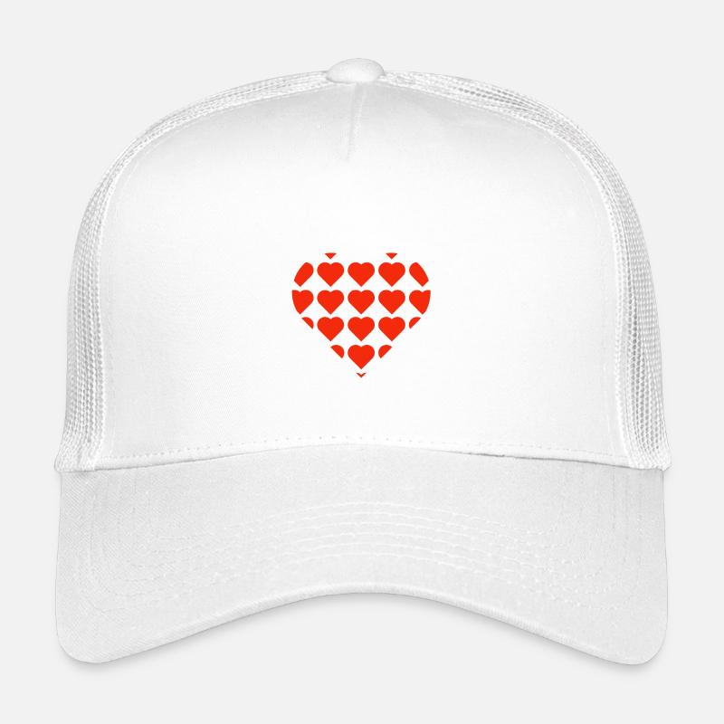 Valentinstag, Valentinstag, Valentinstag - Kinder Trucker-Cap - Weiß