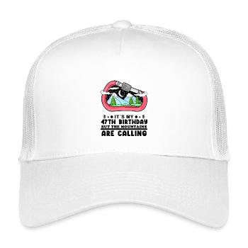 47. Geburtstag Berge 47 Jahre alt Berg Wandern - Kinder Trucker-Cap - Weiß - Vorne