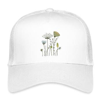 dried flowers flower meadow - Kids’ Trucker Cap - white - Front