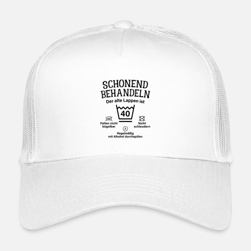 40. Geburtstag Schonend Behandeln Alte Lappen 40 - Kinder Trucker-Cap - Weiß