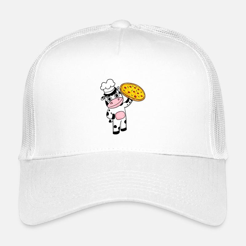 Pizzabäcker Pizza Koch Kuh Italien Kinder Trucker-Cap