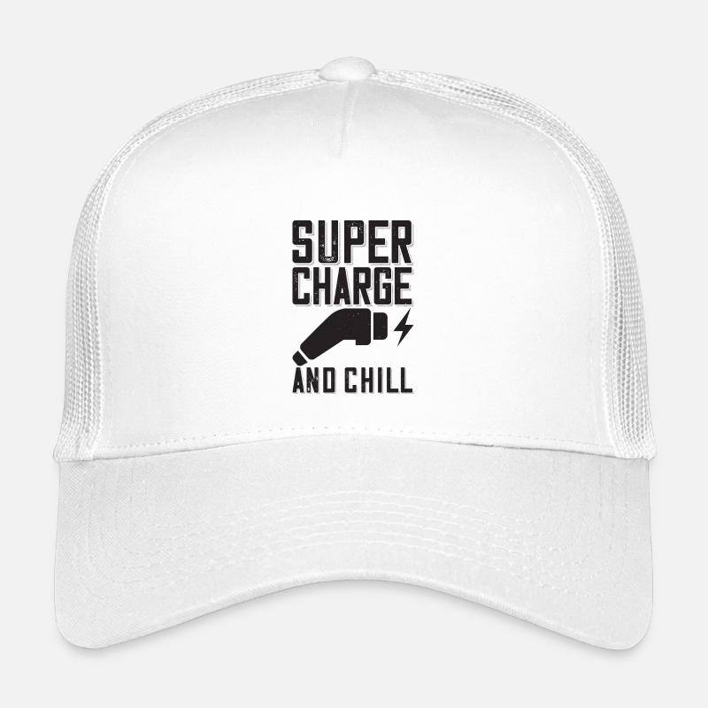 Supercharge And Chill - pour les fans de voitures électriques Casquette trucker enfant
