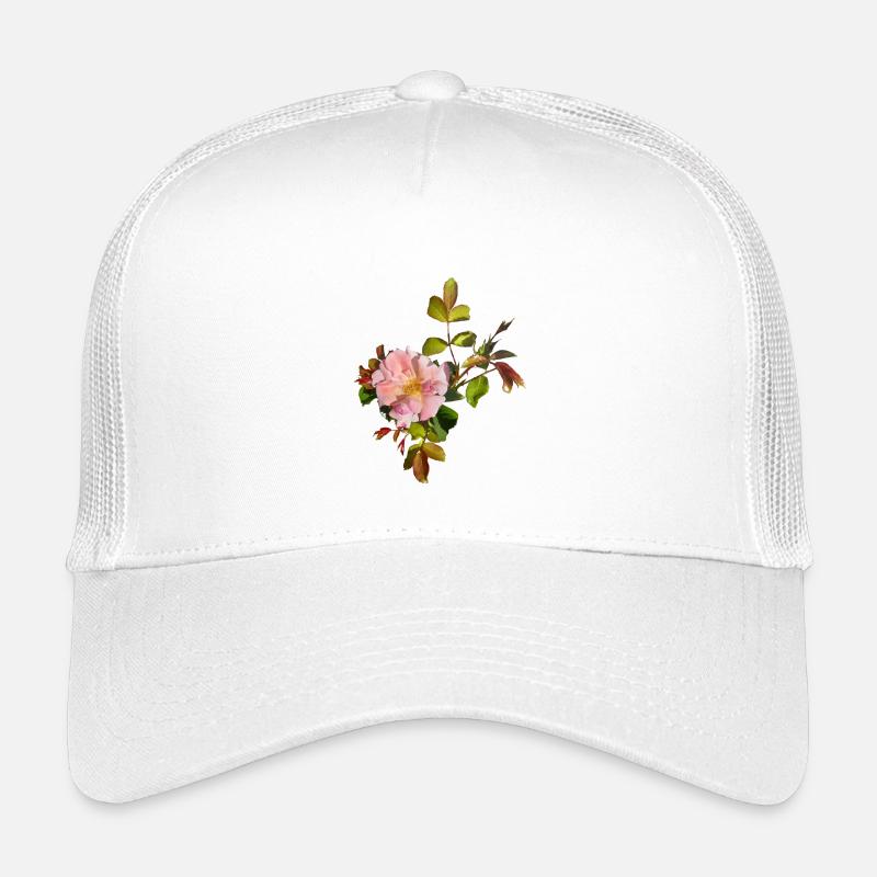 Delicate Pink Rose Blossom Kids’ Trucker Cap