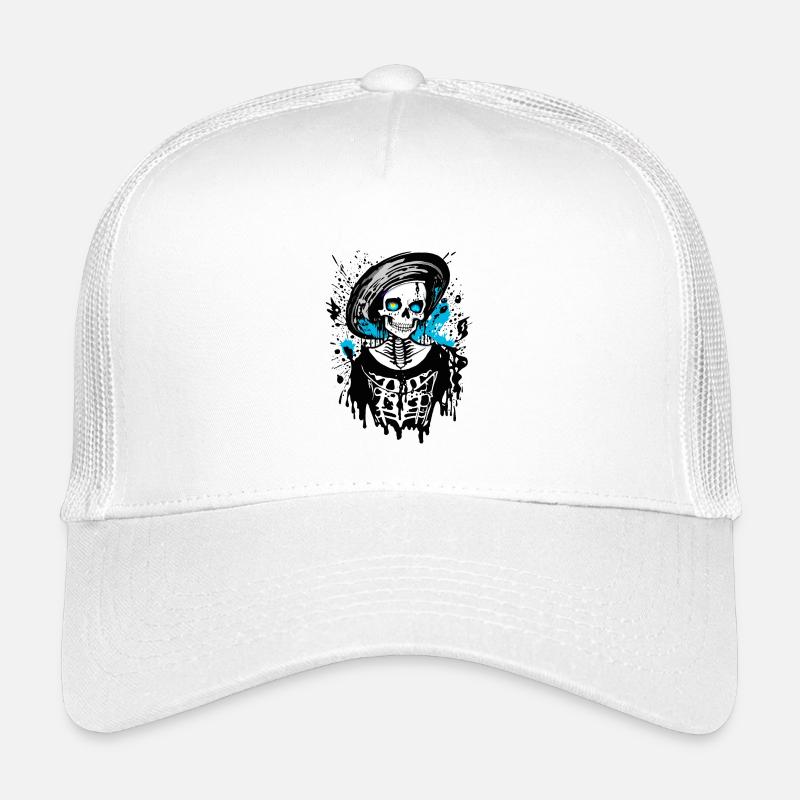 Lady Bones - Kinder Trucker-Cap - Weiß