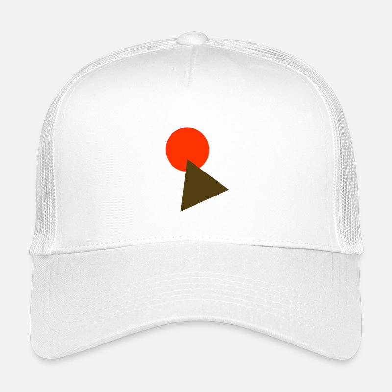Cercle et triangle - Casquette trucker enfant - blanc