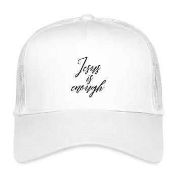 Jesus is enough - Kids’ Trucker Cap - white - Front
