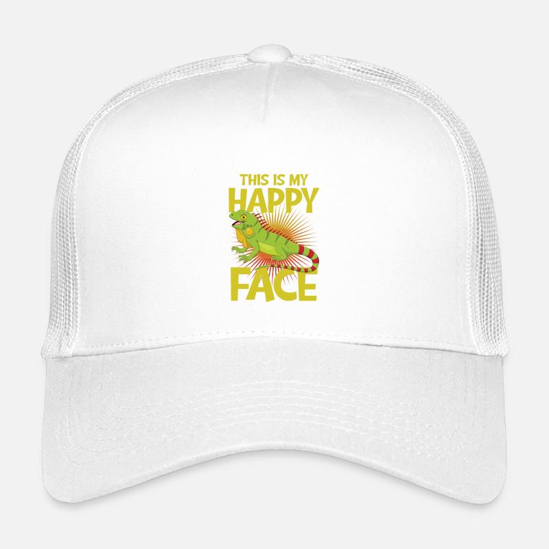 This is my happy face iguana - Kinder Trucker-Cap - Weiß