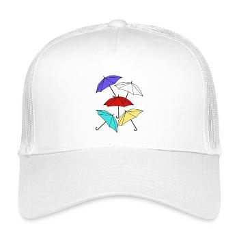 Umbrella Umbrellas Umbrella Storm Weather - Kids’ Trucker Cap - white - Front