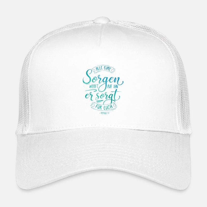 All eure Sorgen werft auf ihn Kinder Trucker-Cap