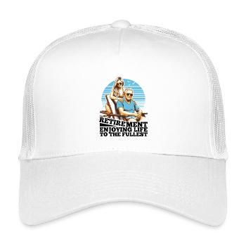 Retirement Life Enjoy Gift - Kids’ Trucker Cap - white - Front