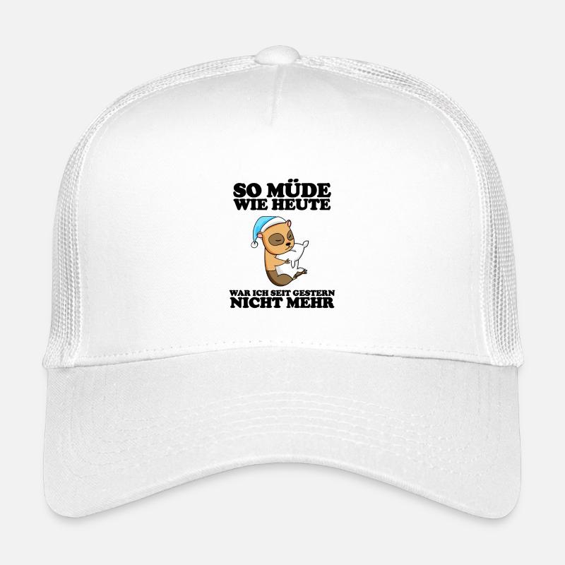 Ausschlafen Müde Spruch lustig Schlafen Kinder Trucker-Cap