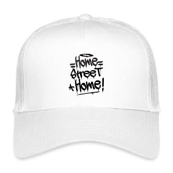 Home Street Home - Kinder Trucker-Cap - Weiß - Vorne