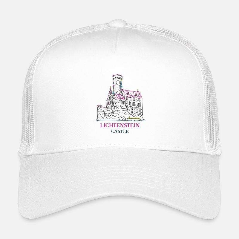 Château de Lichtenstein, Allemagne, dessin à la main Casquette trucker enfant