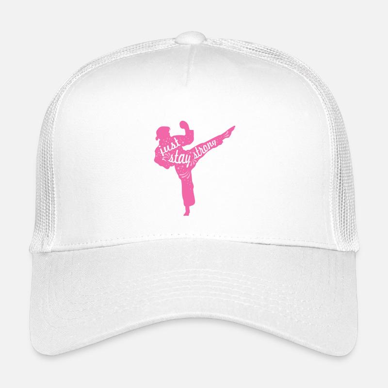 Weibliche Karateka Kinder Trucker-Cap