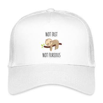 Not Fast, Not Furious - Kids’ Trucker Cap - white - Front