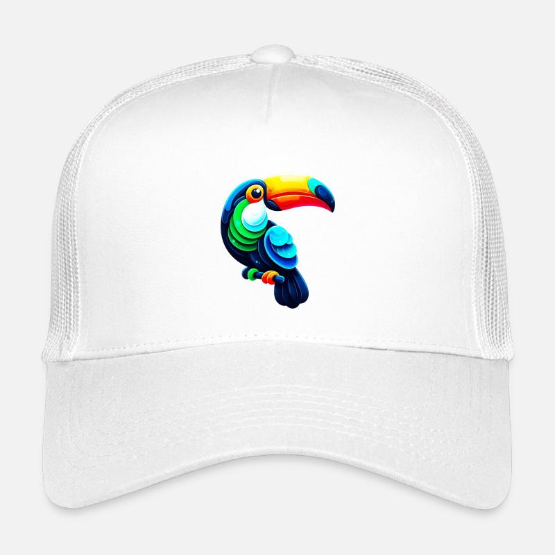 Tukan - Kinder Trucker-Cap - Weiß