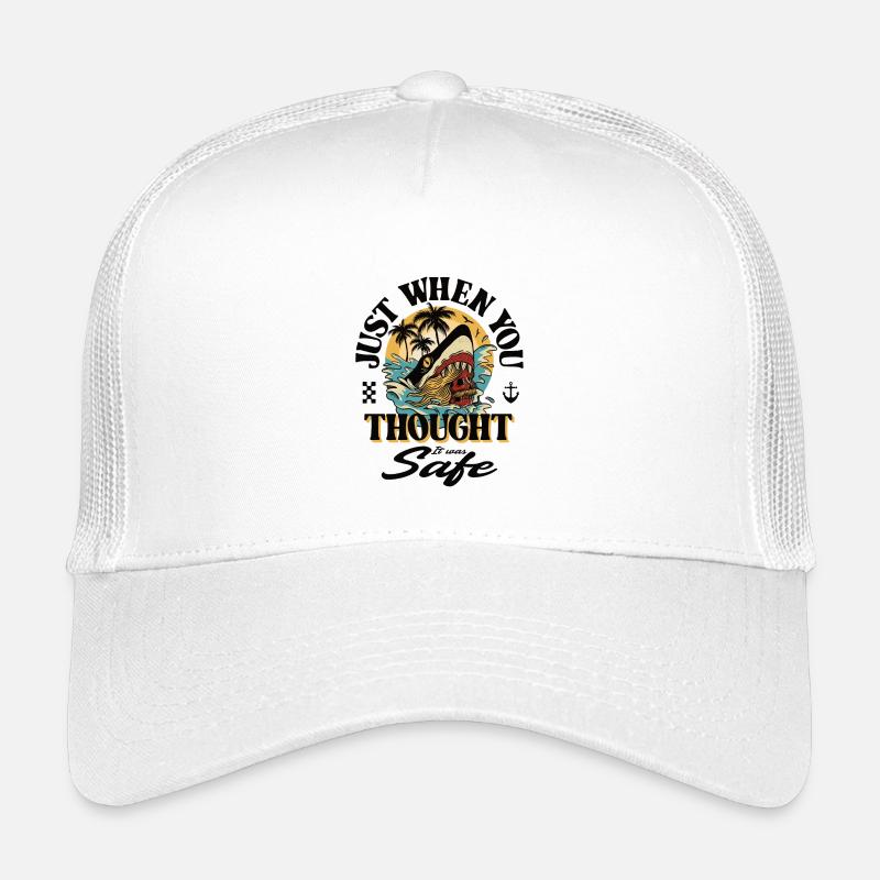 Just when you thought it was save ... - Kinder Trucker-Cap - Weiß