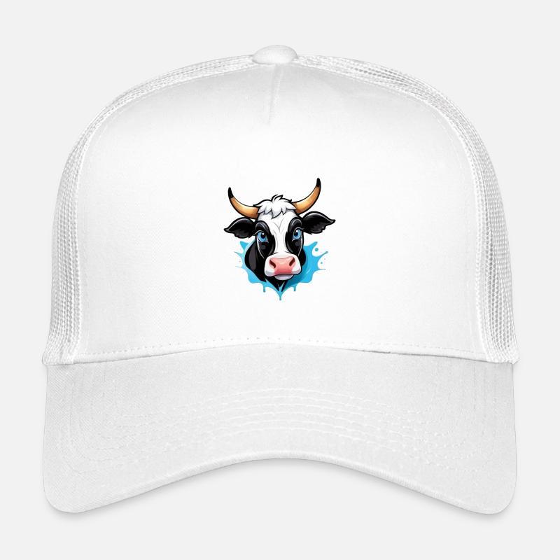 Kuh im Comic-Style Kinder Trucker-Cap