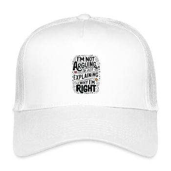 Funny quote - Kids’ Trucker Cap - white - Front