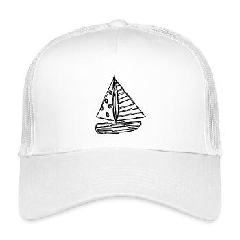 VACANCES. BONNES VACANCES. MAÎTRESSE. MAÎTRE. PROF - Casquette trucker enfant - blanc - Devant