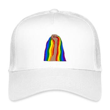 Raise your fist and be proud - Kids’ Trucker Cap - white - Front