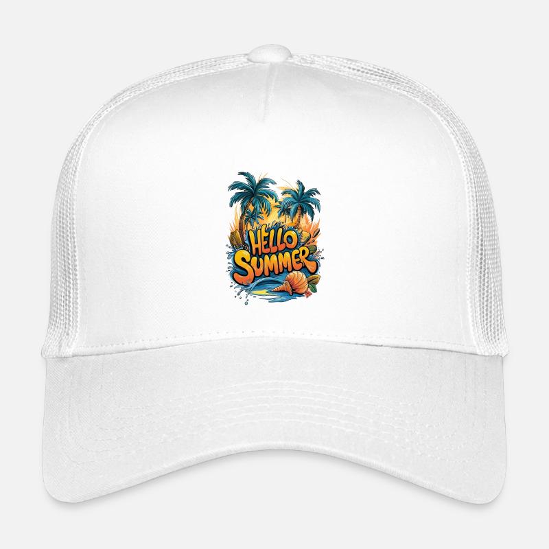 Imprimé Ambiance tropicale d’été Casquette trucker enfant