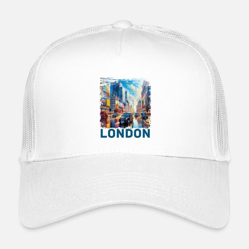 London - Kids’ Trucker Cap - white