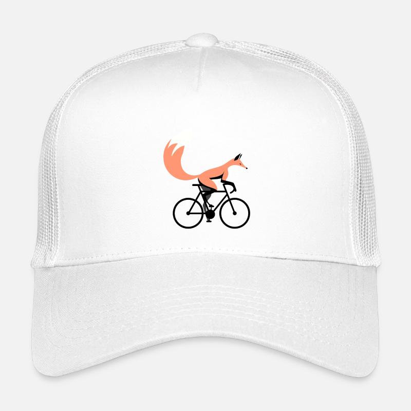 Bicycle Fox - Kids’ Trucker Cap - white