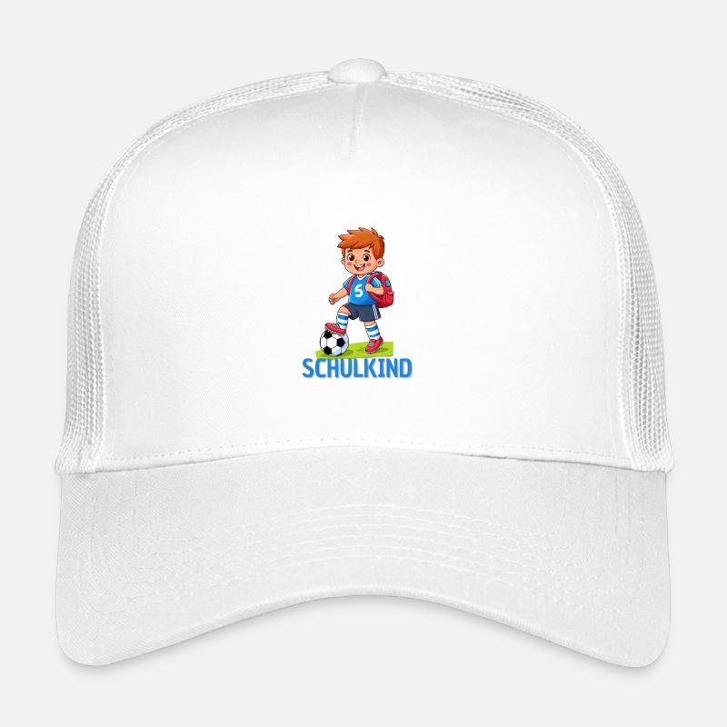 Schulkind Fußball Einschulung Geschenk Kinder Trucker-Cap
