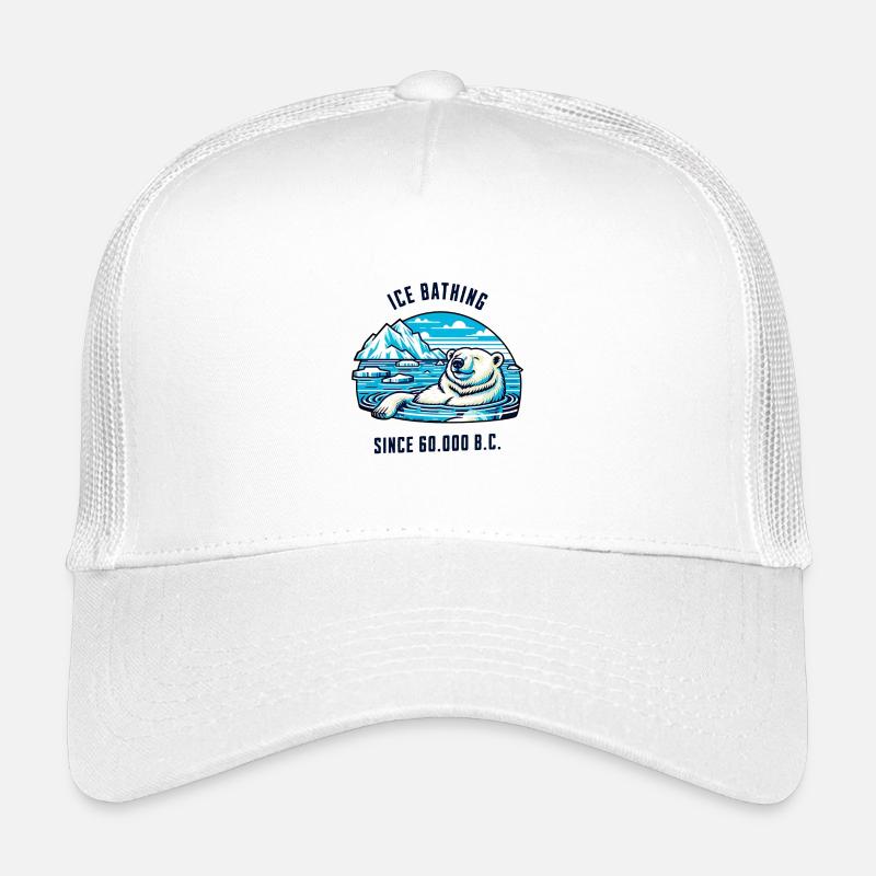 Polar bear bathing in the Arctic cold physio Kids’ Trucker Cap