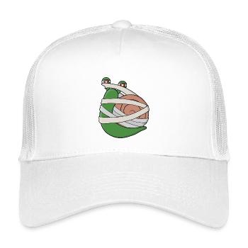 Momie Escargot - Casquette trucker enfant - blanc - Devant