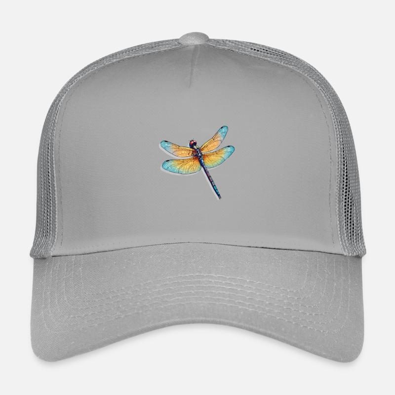 Illustration de libellule colorée Casquette trucker enfant
