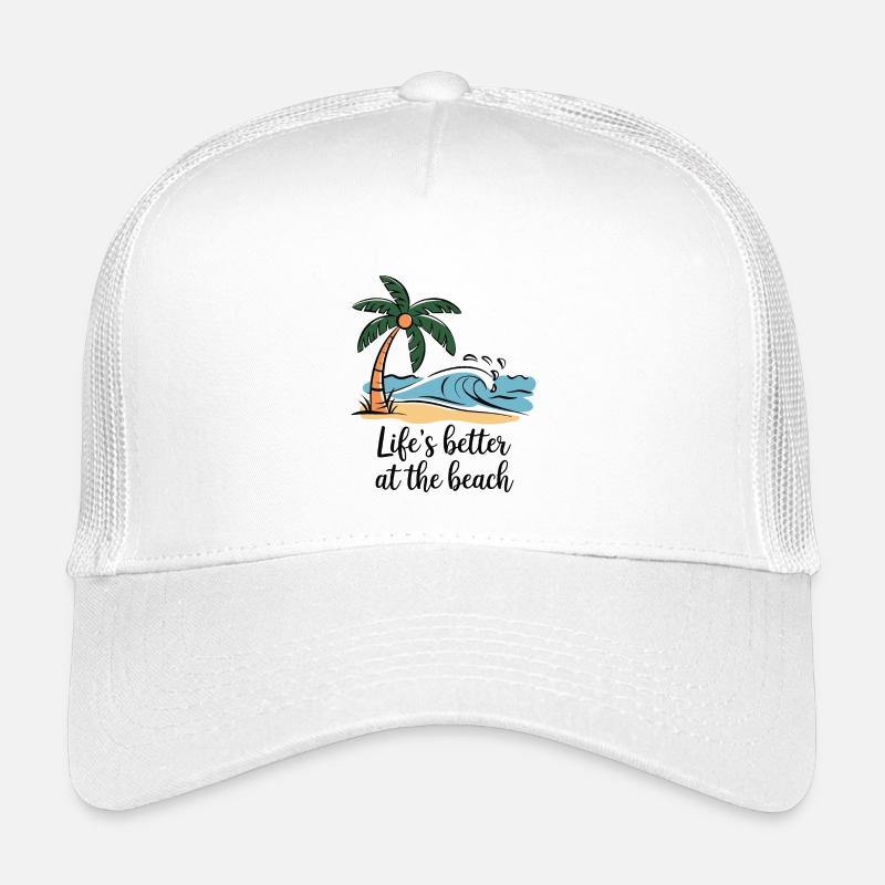 La vie est meilleure à la plage Casquette trucker enfant