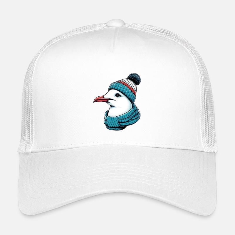 Möwe - Kinder Trucker-Cap - Weiß