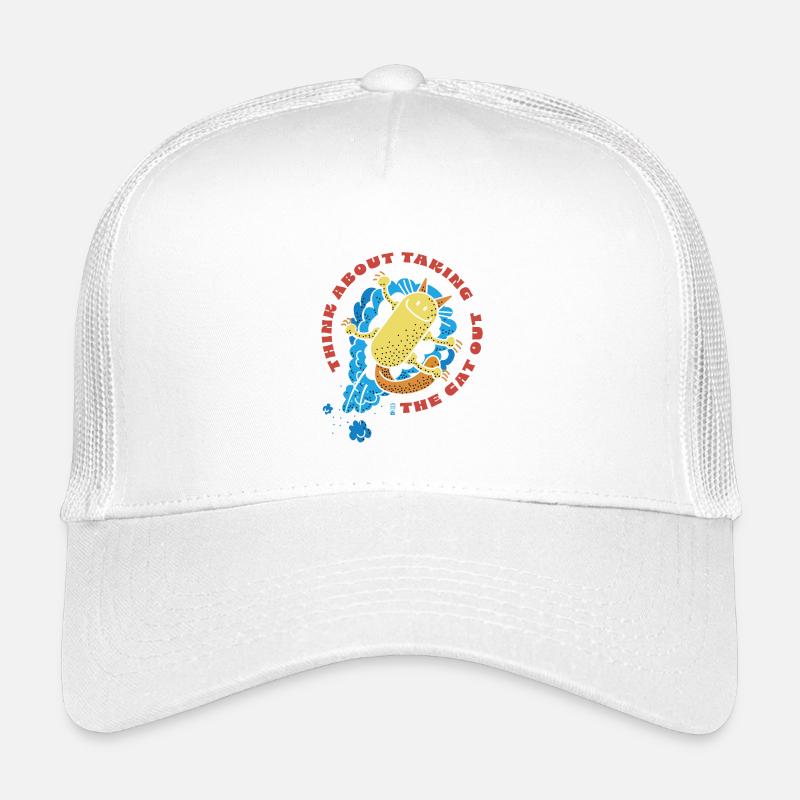 Katze raus - Kinder Trucker-Cap - Weiß