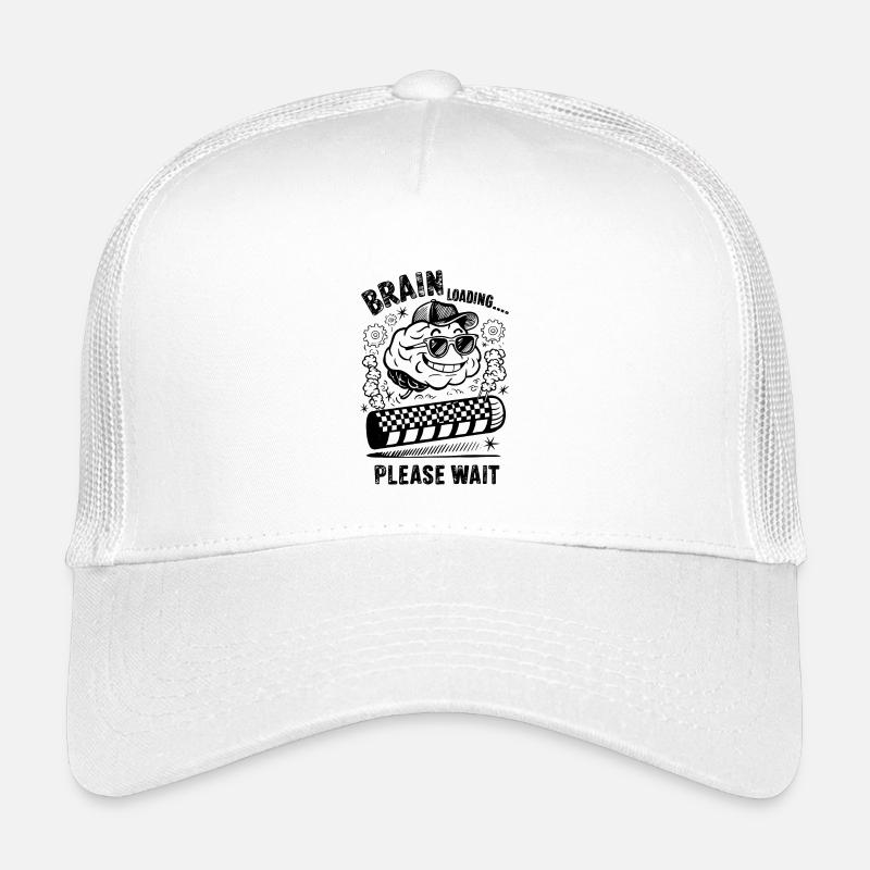 Brain Loading Lustiger Intelligenter Humor Fortschritt Kunst Kinder Trucker-Cap