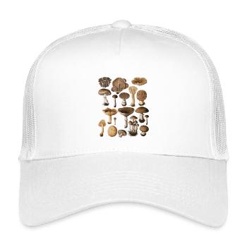 Pilzsammlung Pilzsorte Design - Kinder Trucker-Cap - Weiß - Vorne