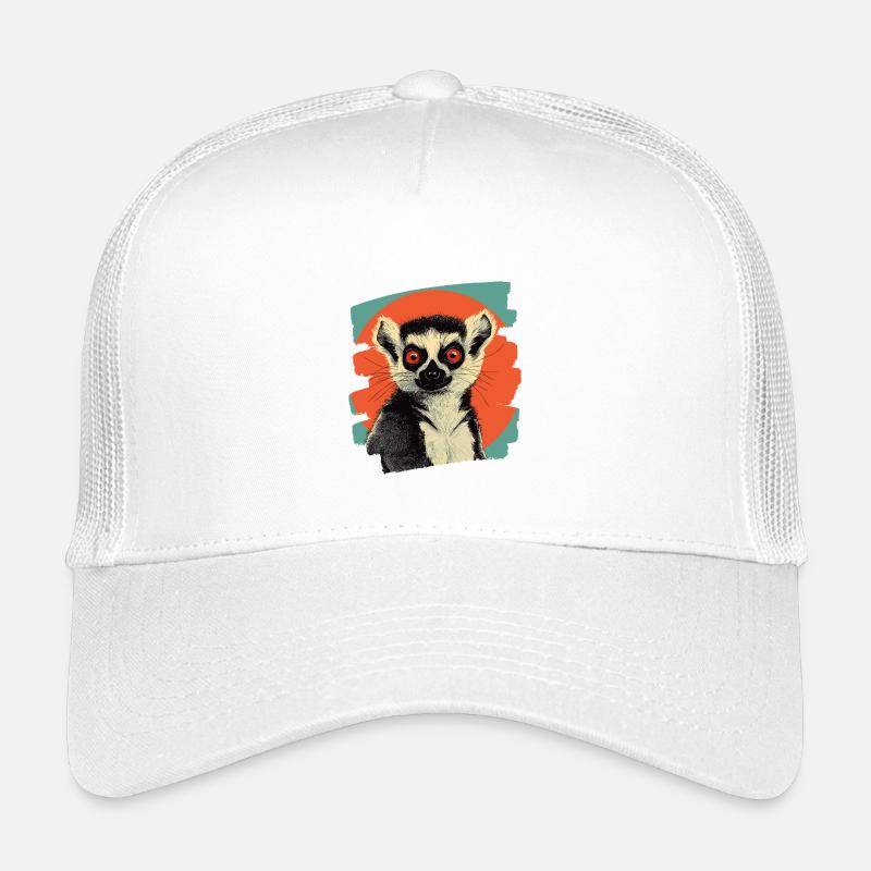 Lémurien rétro Casquette trucker enfant