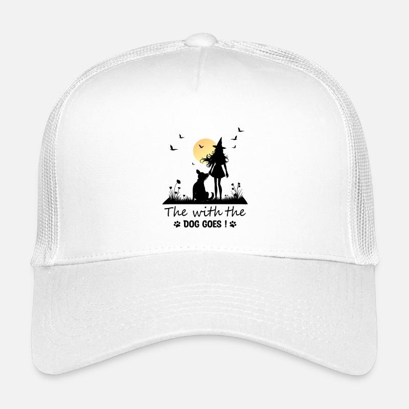Qui va avec le chien ! Casquette trucker enfant