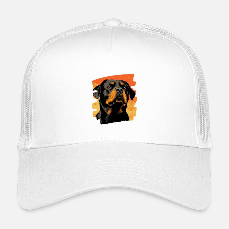Rottweiler - Kinder Trucker-Cap - Weiß